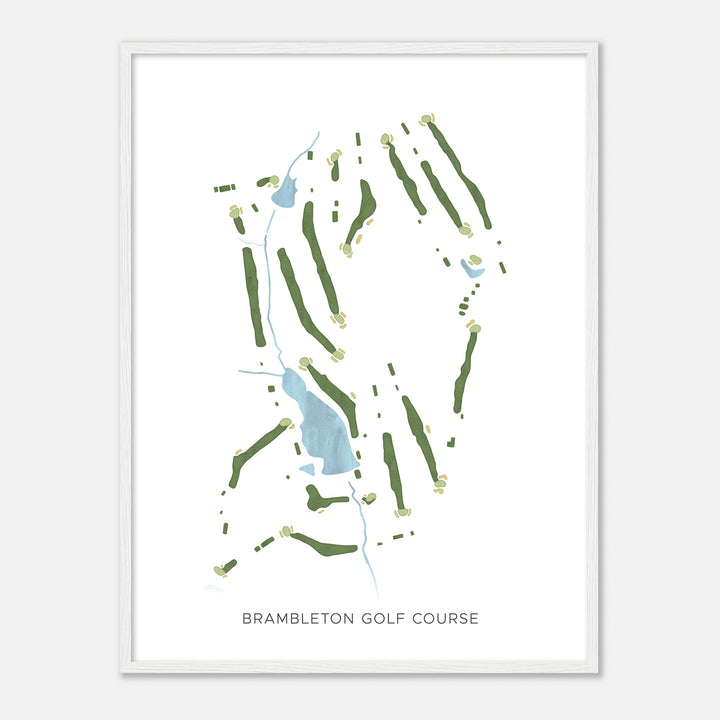 Print of Brambleton Golf Course Modern Map