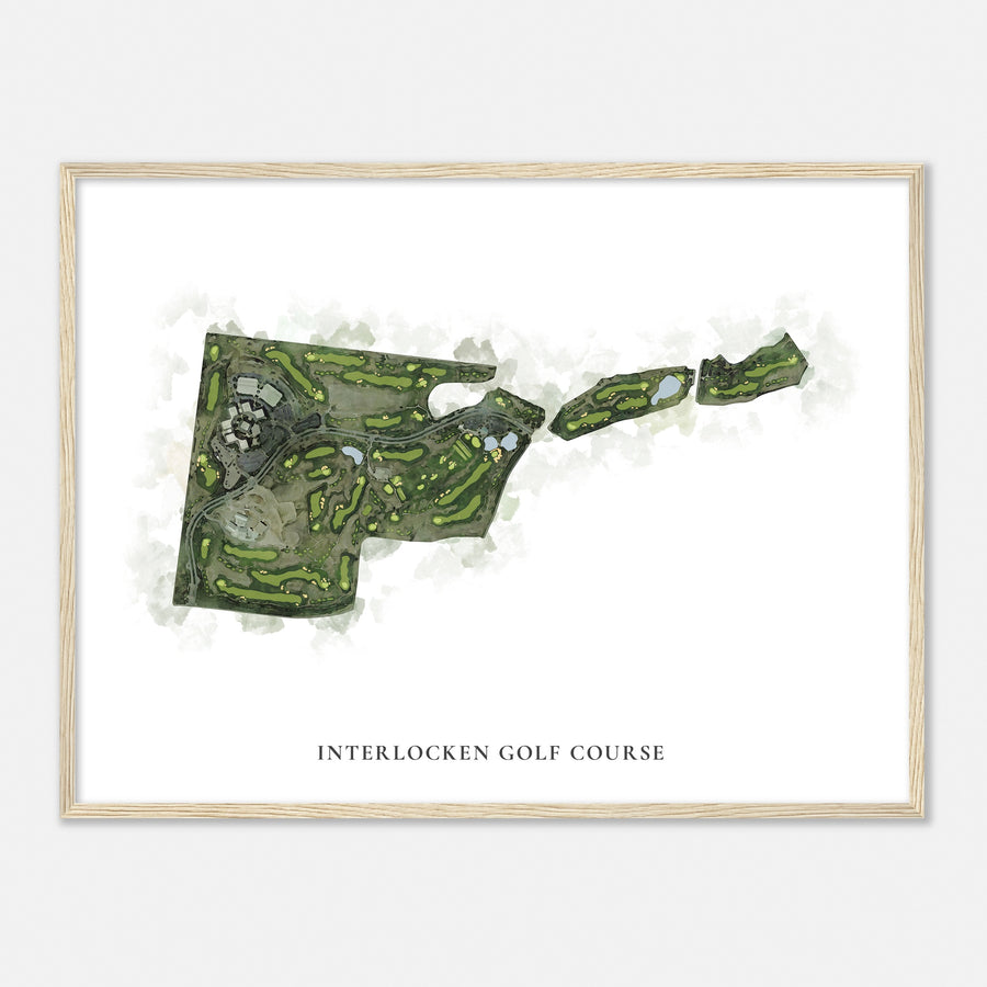 Print of Interlocken Golf Course Classic Map