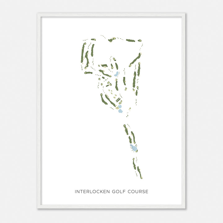 Print of Interlocken Golf Course Modern Map