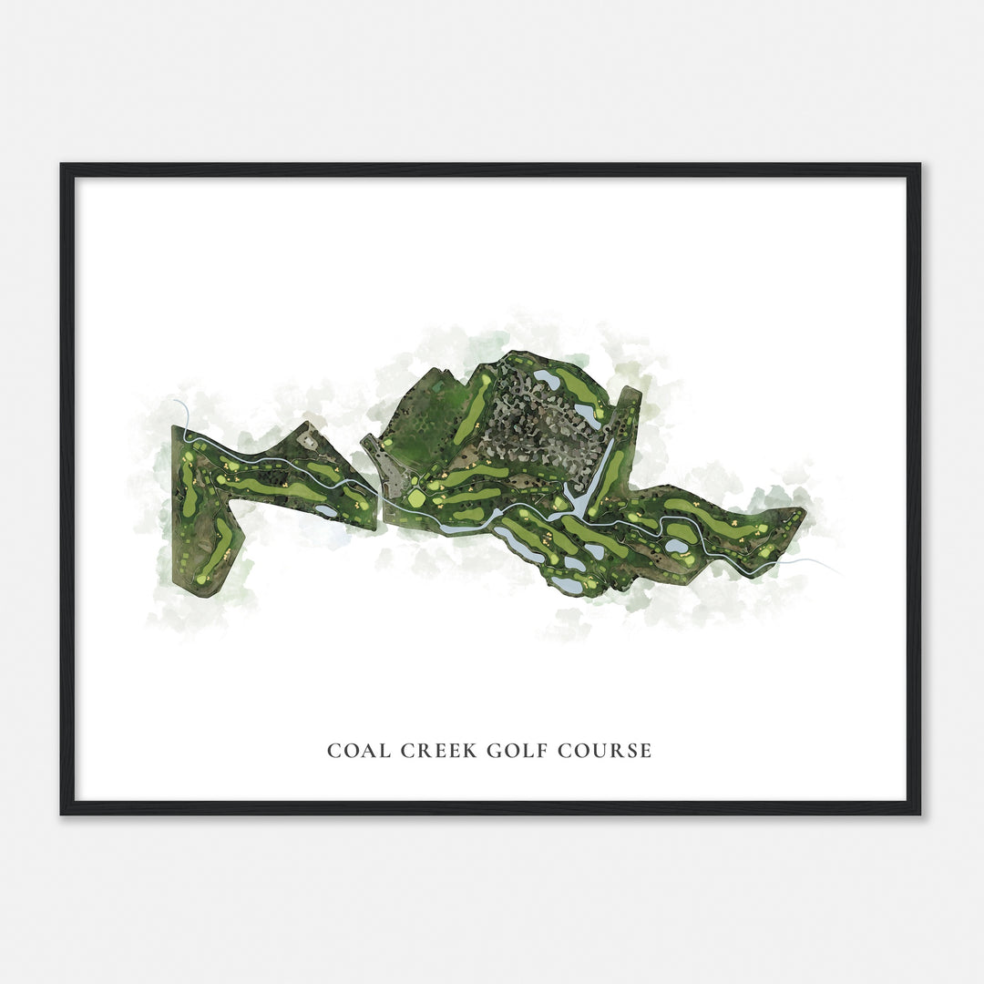 Print of Coal Creek Golf Course Classic Map