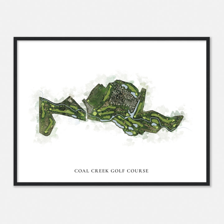 Print of Coal Creek Golf Course Classic Map