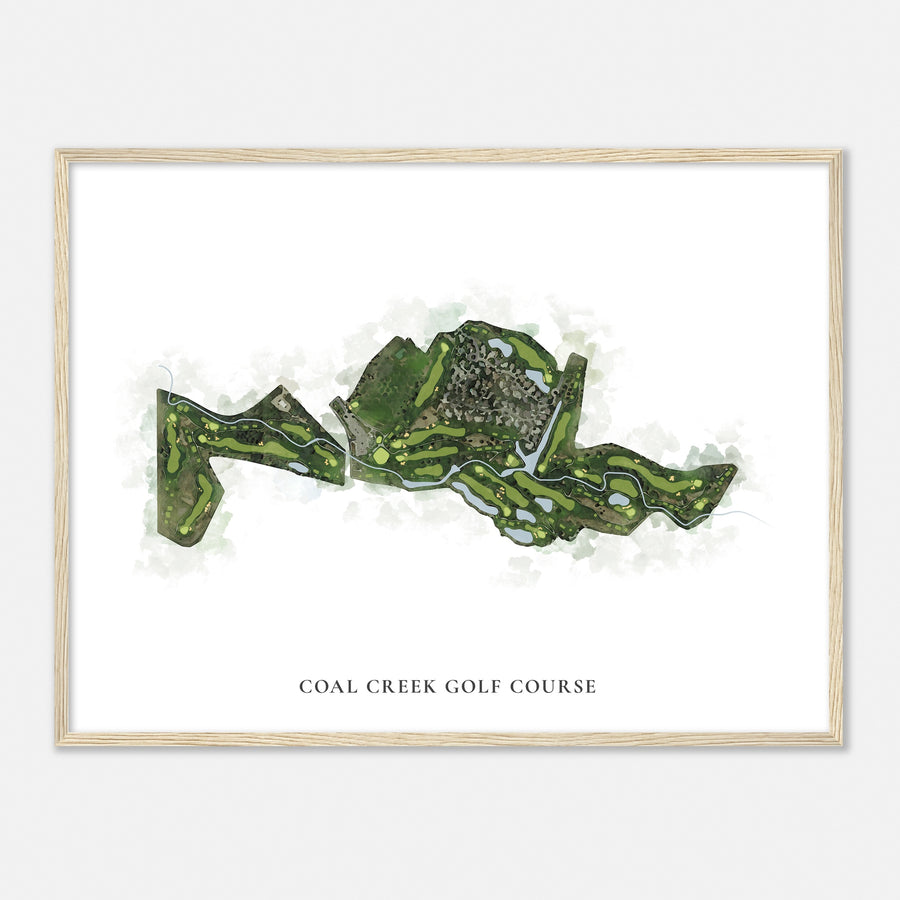 Print of Coal Creek Golf Course Classic Map