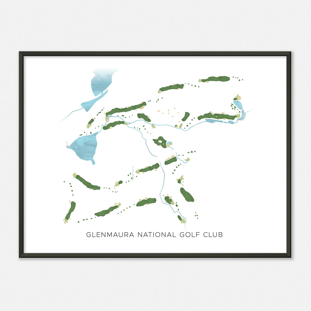 Print of Glenmaura National Golf Club Modern Map