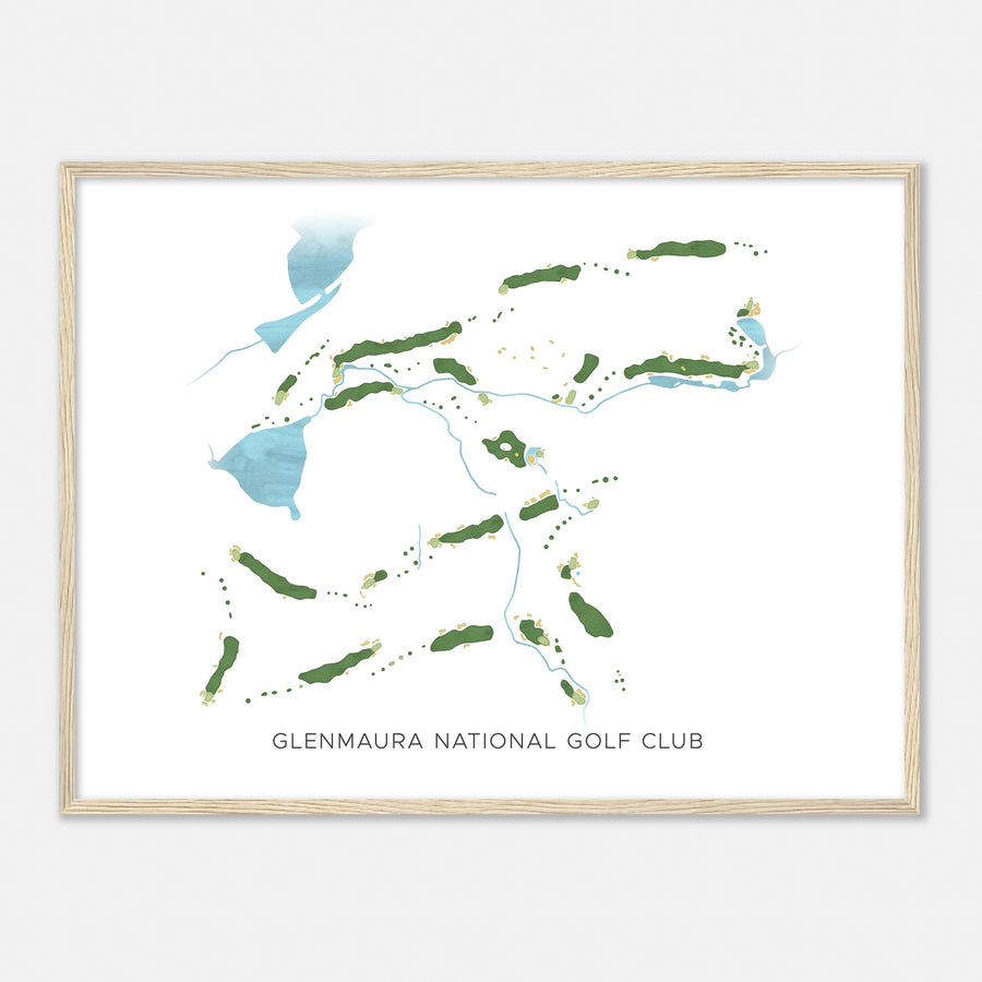 Print of Glenmaura National Golf Club Modern Map