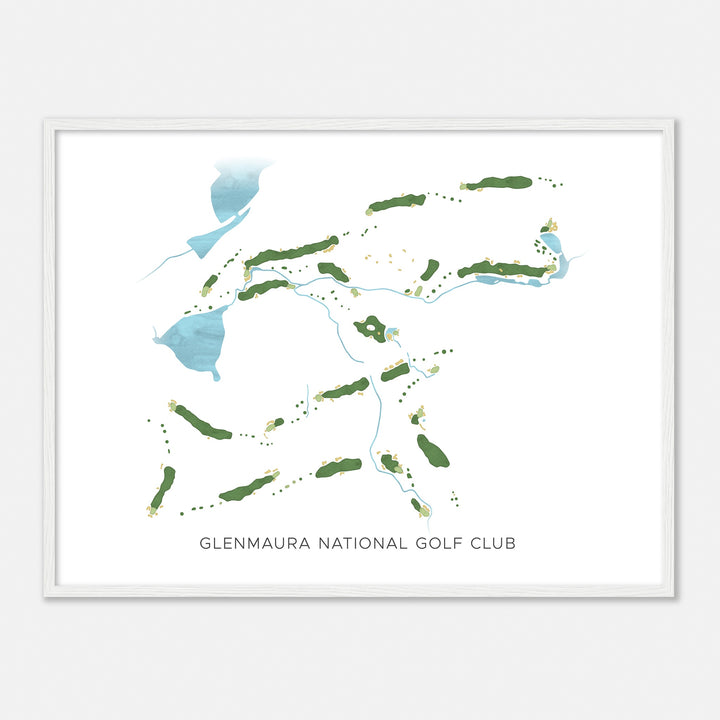 Print of Glenmaura National Golf Club Modern Map