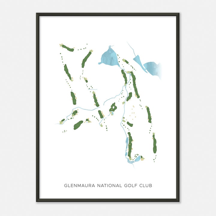 Print of Glenmaura National Golf Club Modern Map