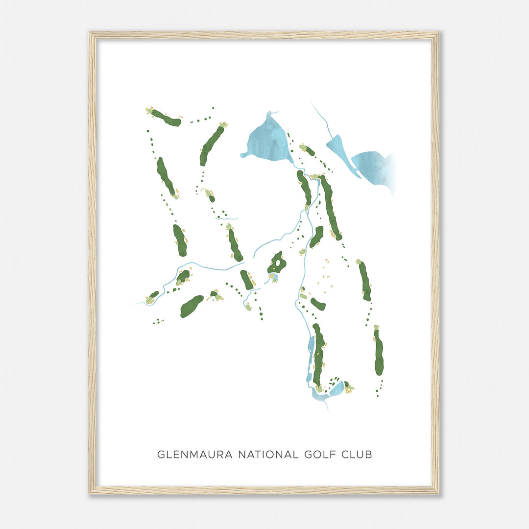 Print of Glenmaura National Golf Club Modern Map