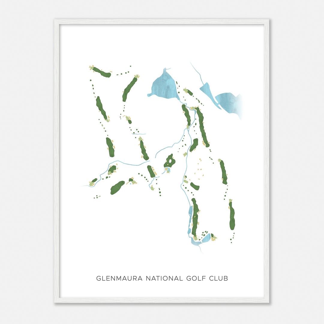 Print of Glenmaura National Golf Club Modern Map