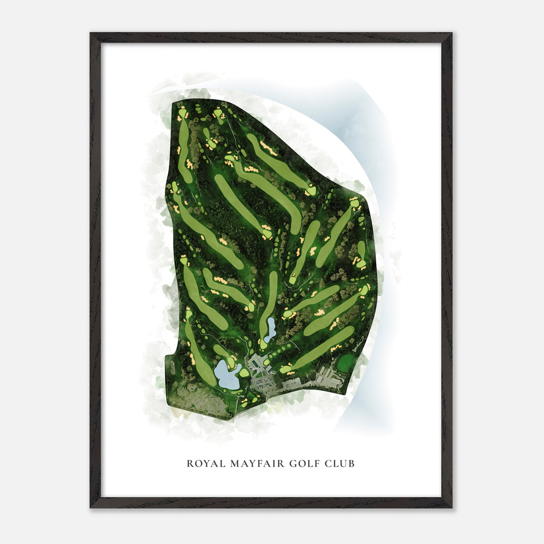 Print of Royal Mayfair Golf Club Classic Map