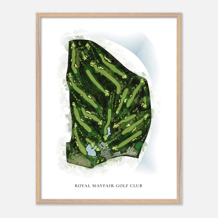 Print of Royal Mayfair Golf Club Classic Map