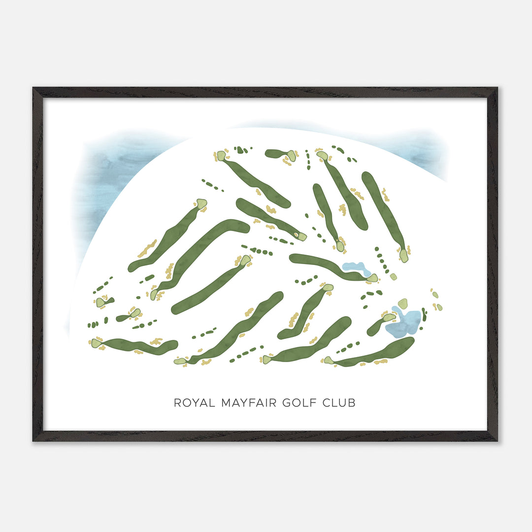 Print of Royal Mayfair Golf Club Modern Map