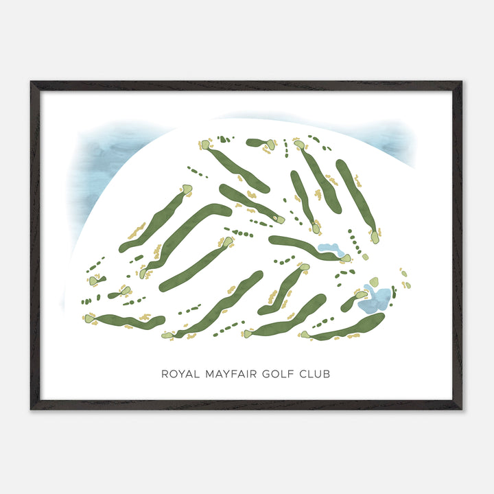 Print of Royal Mayfair Golf Club Modern Map