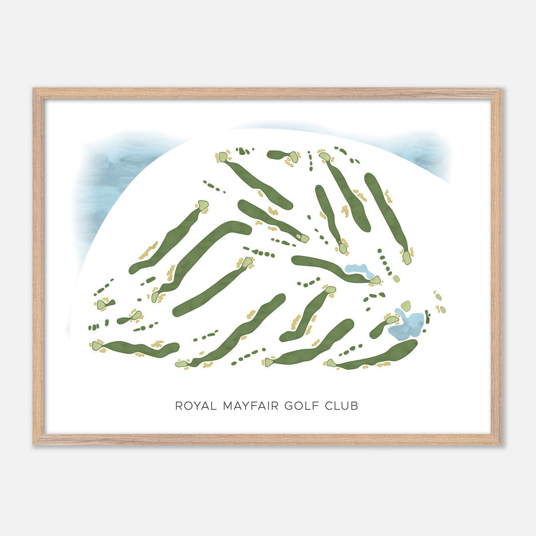 Print of Royal Mayfair Golf Club Modern Map