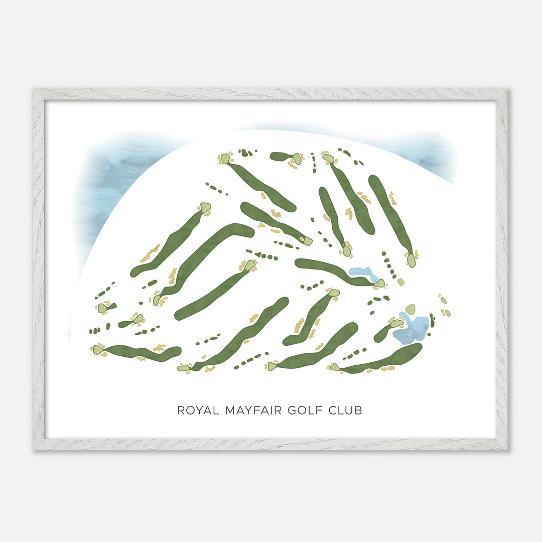 Print of Royal Mayfair Golf Club Modern Map