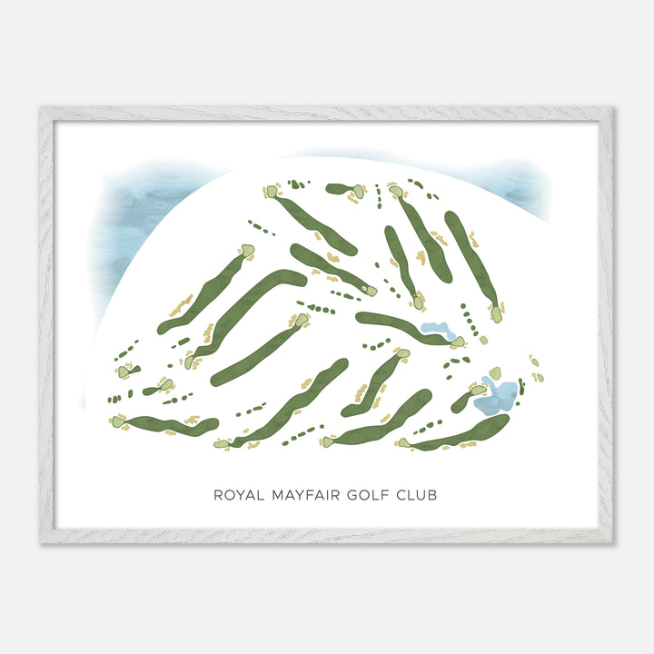 Print of Royal Mayfair Golf Club Modern Map