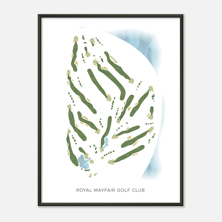 Print of Royal Mayfair Golf Club Modern Map