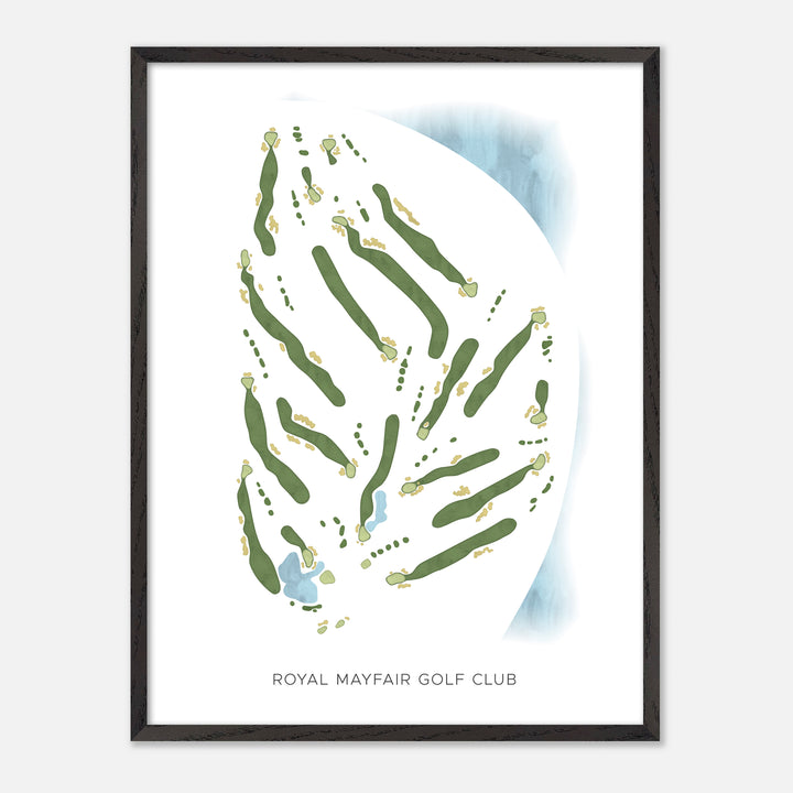 Print of Royal Mayfair Golf Club Modern Map