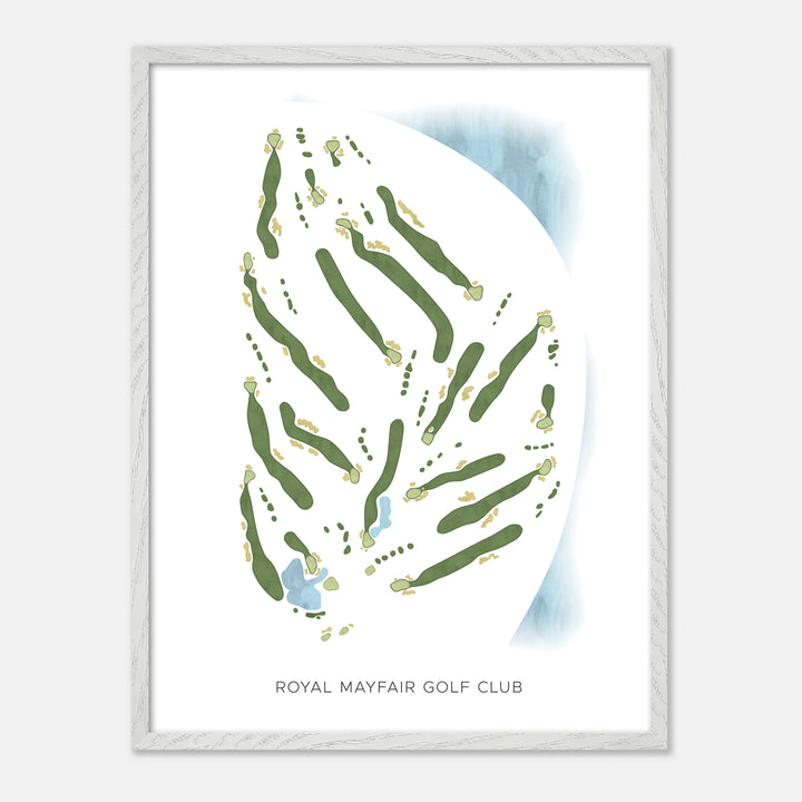 Print of Royal Mayfair Golf Club Modern Map