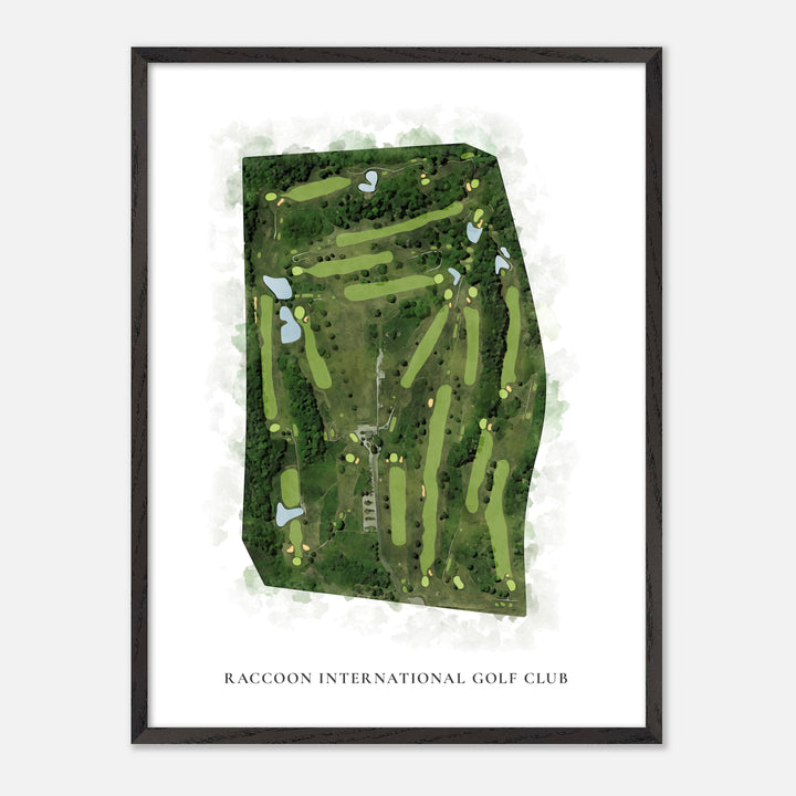 Print of Raccoon International Golf Club Classic Map