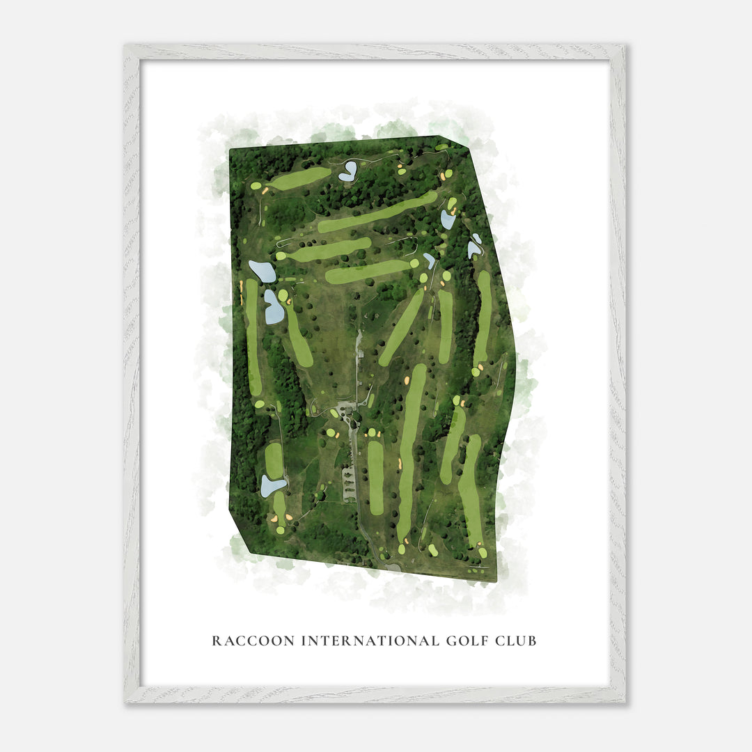 Print of Raccoon International Golf Club Classic Map