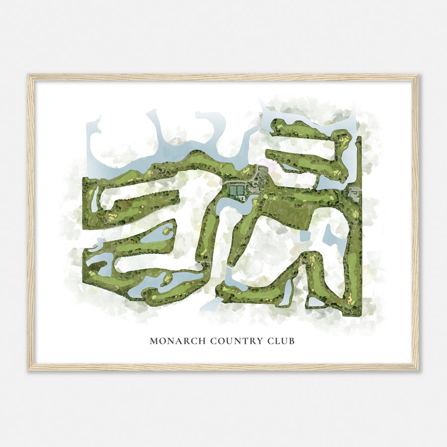 Print of Monarch Country Club Classic Map