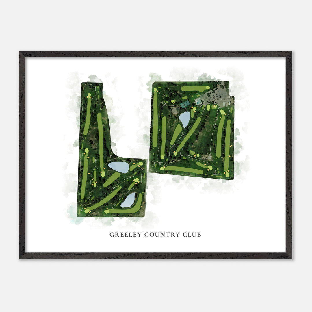 Print of Greeley Country Club Classic Map