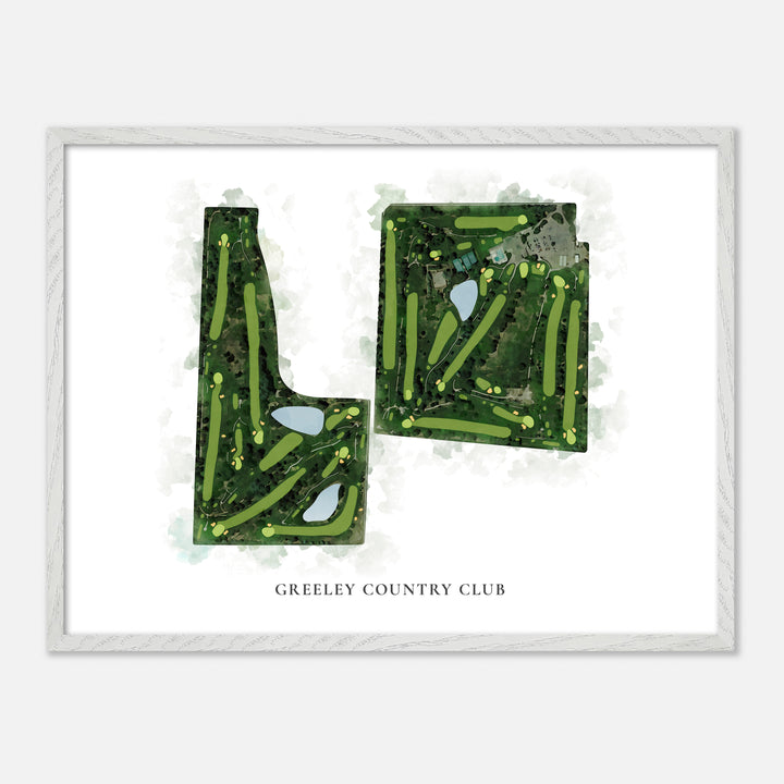 Print of Greeley Country Club Classic Map