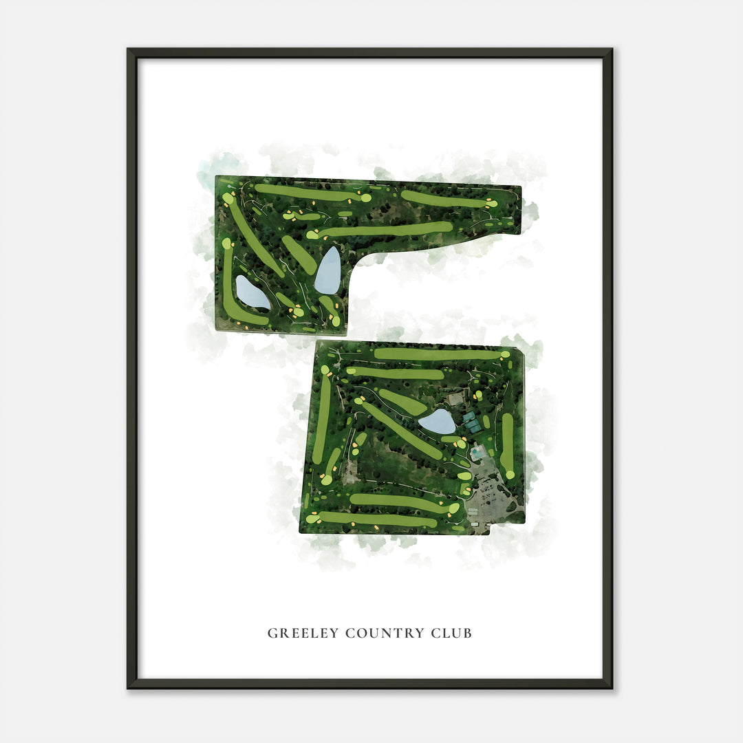 Print of Greeley Country Club Classic Map