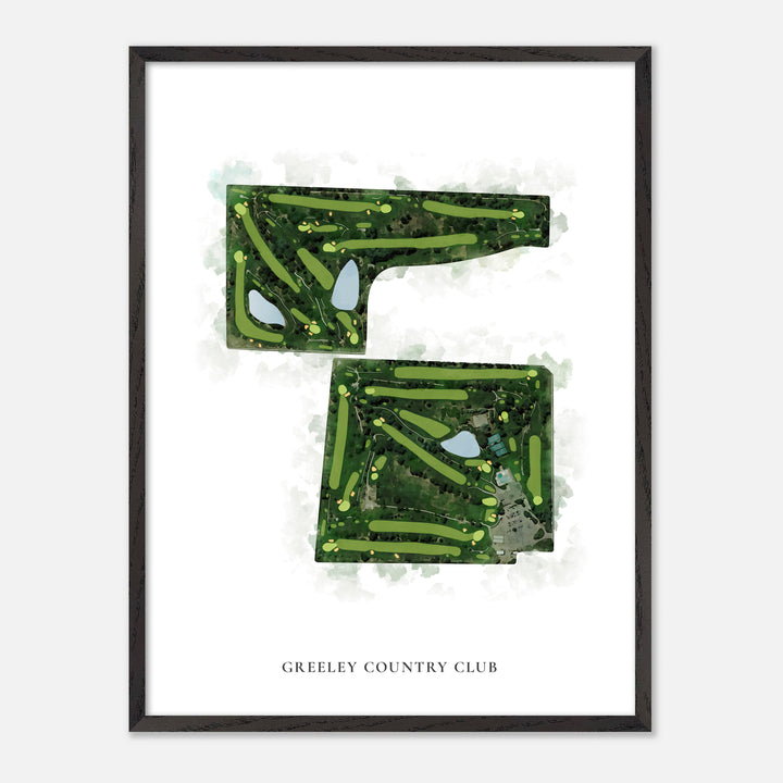 Print of Greeley Country Club Classic Map
