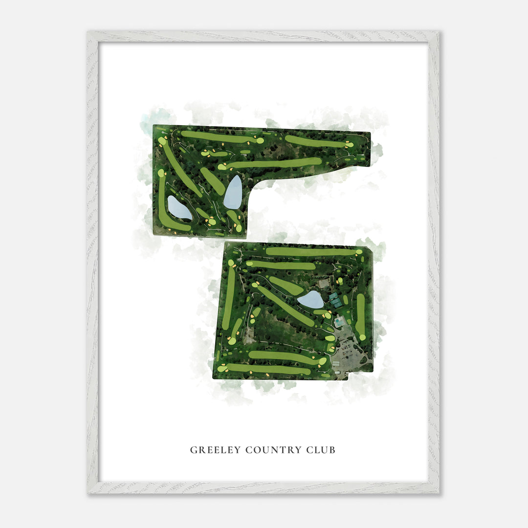Print of Greeley Country Club Classic Map
