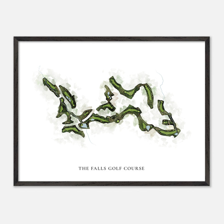 Print of The Falls Golf Course Classic Map
