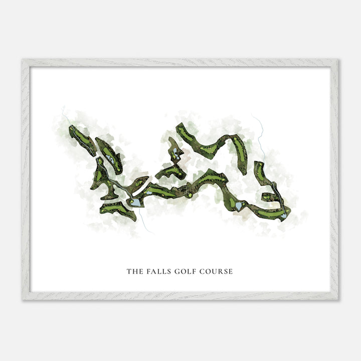 Print of The Falls Golf Course Classic Map