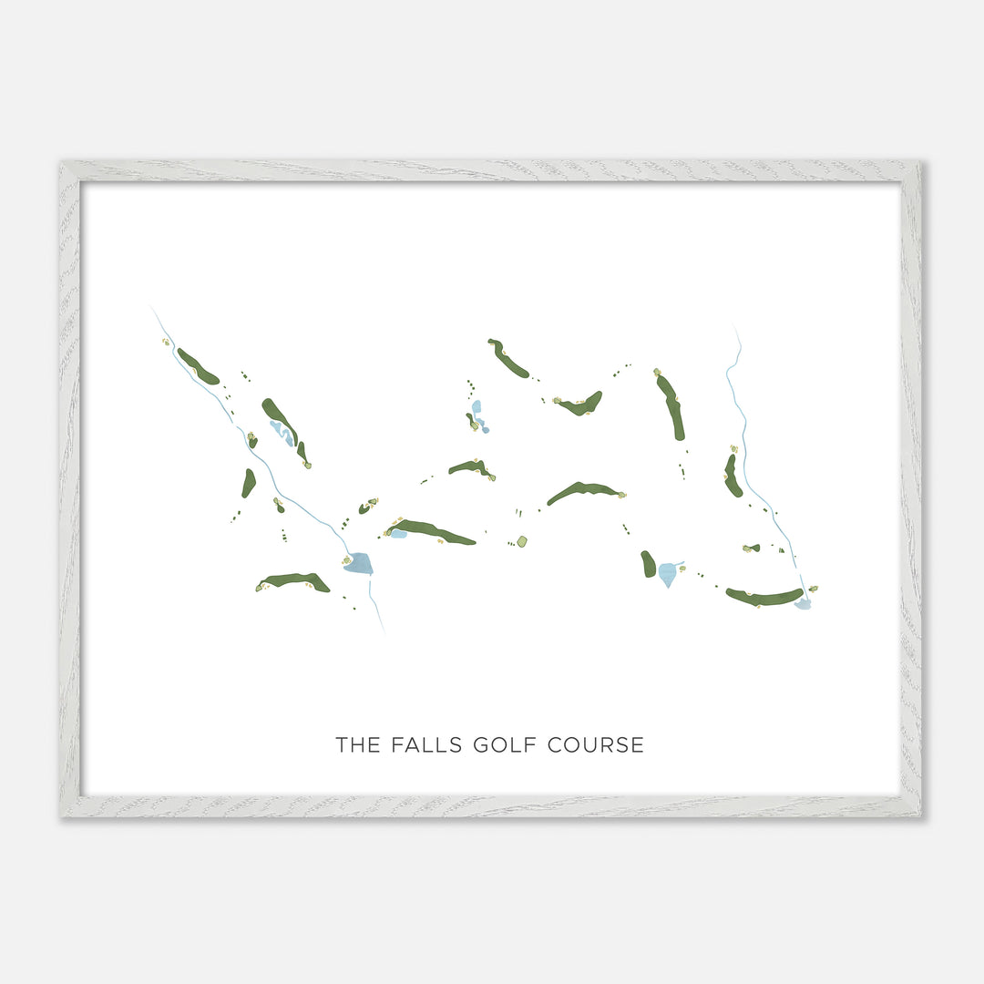 Print of The Falls Golf Course Modern Map
