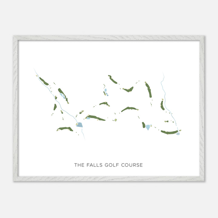 Print of The Falls Golf Course Modern Map