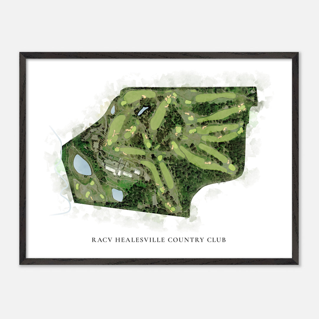 Print of Racv Healesville Country Club Classic Map