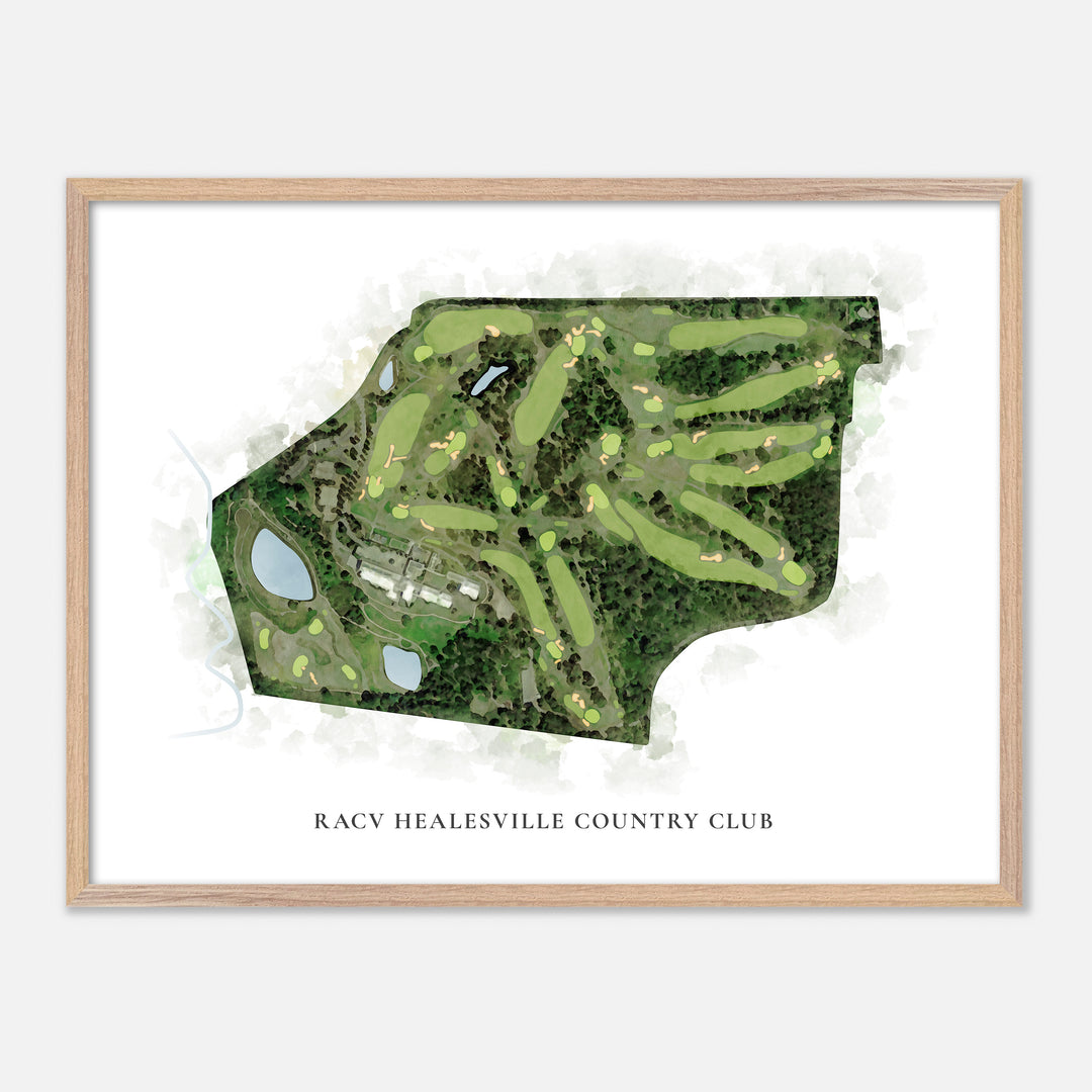 Print of Racv Healesville Country Club Classic Map