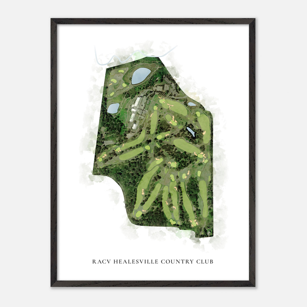 Print of Racv Healesville Country Club Classic Map