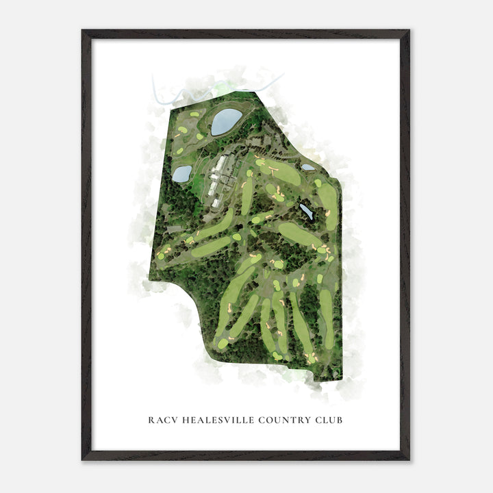 Print of Racv Healesville Country Club Classic Map