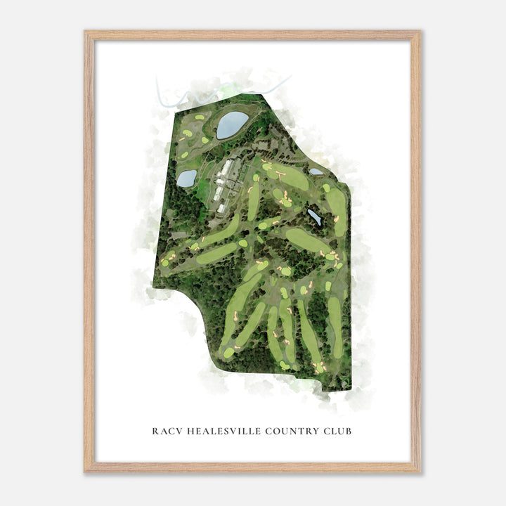 Print of Racv Healesville Country Club Classic Map