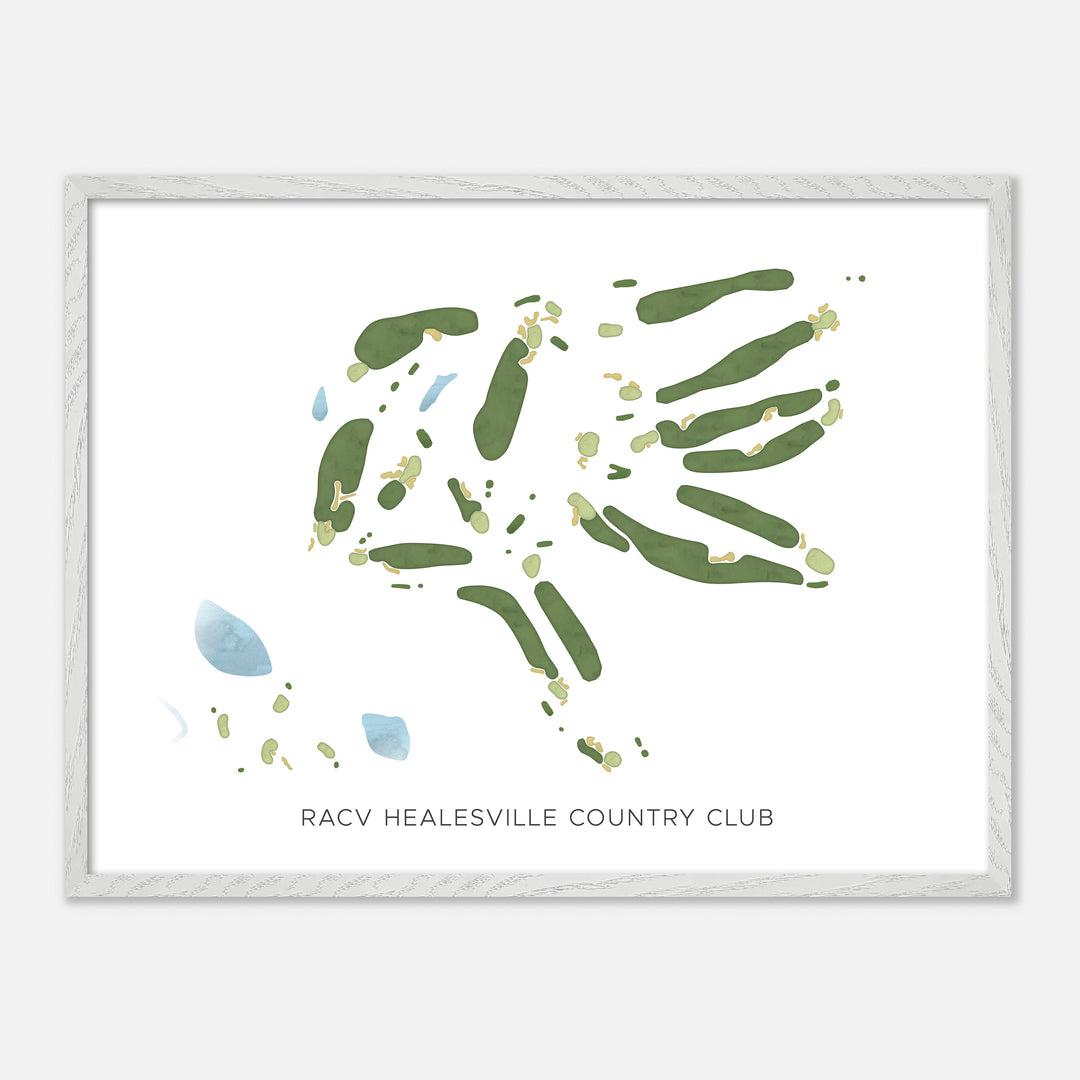 Print of Racv Healesville Country Club Modern Map