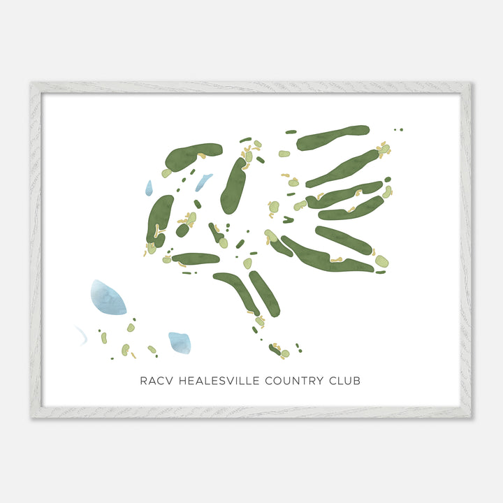 Print of Racv Healesville Country Club Modern Map