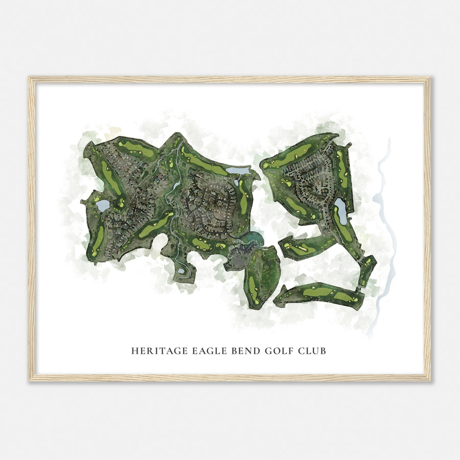 Print of Heritage Eagle Bend Golf Club Classic Map