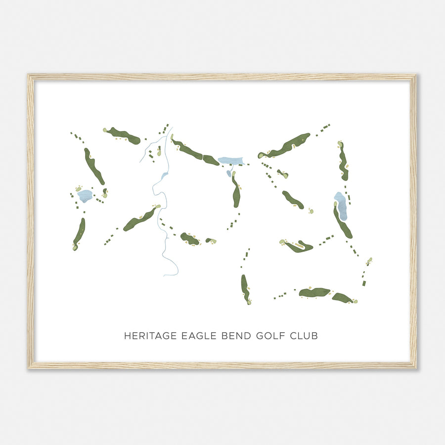 Print of Heritage Eagle Bend Golf Club Modern Map