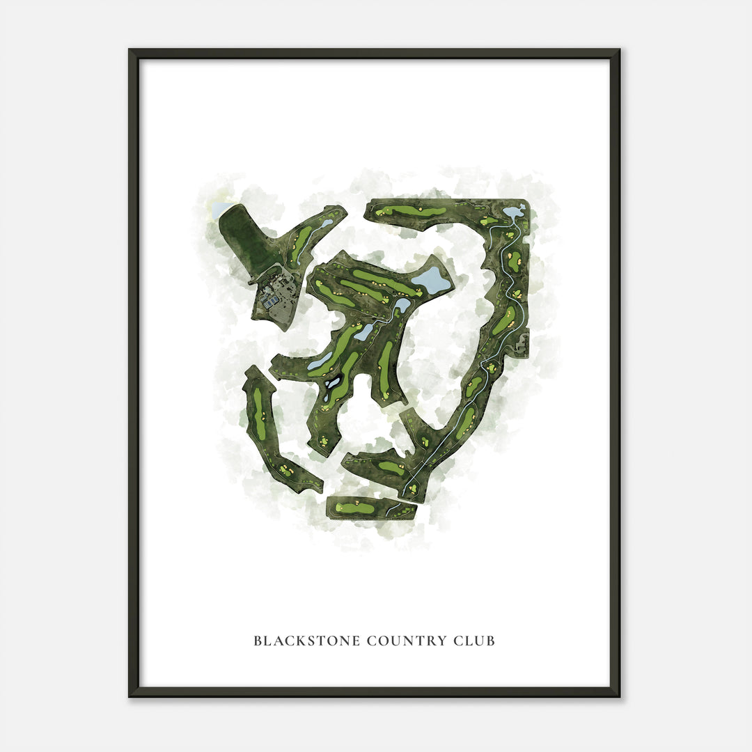Print of Blackstone Country Club Classic Map