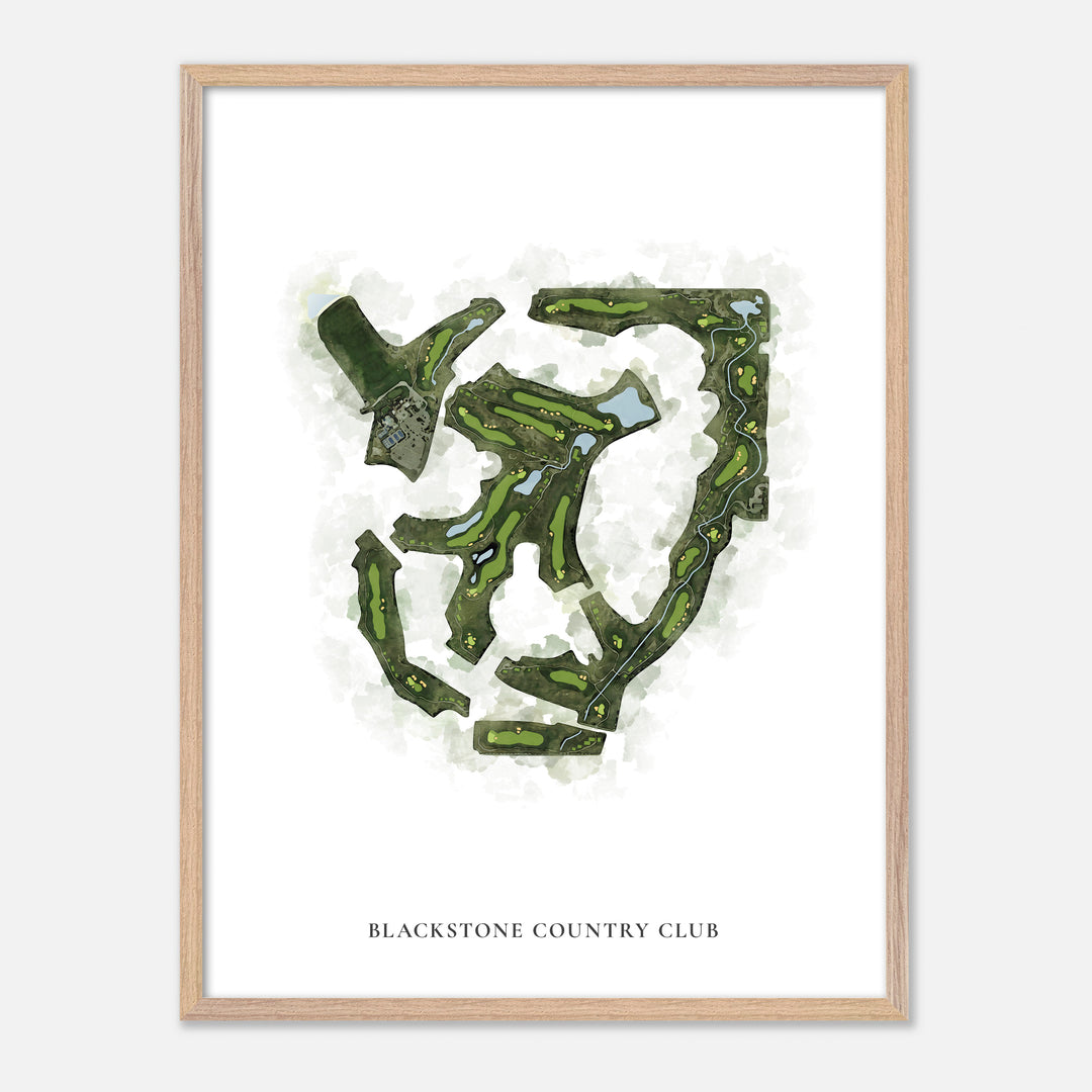 Print of Blackstone Country Club Classic Map