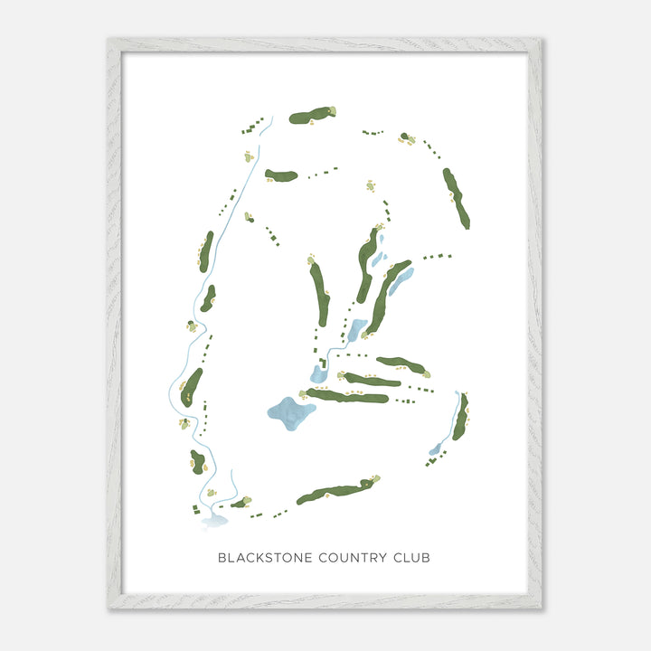 Print of Blackstone Country Club Modern Map