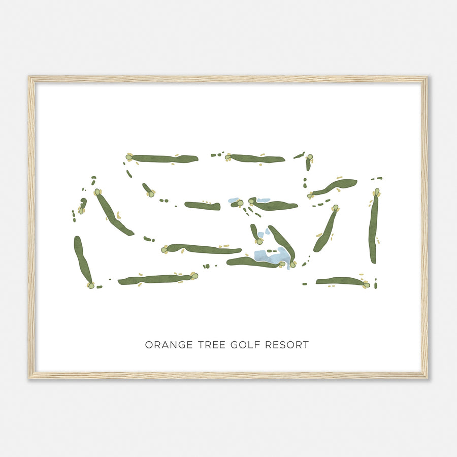 Print of Orange Tree Golf Resort Modern Map