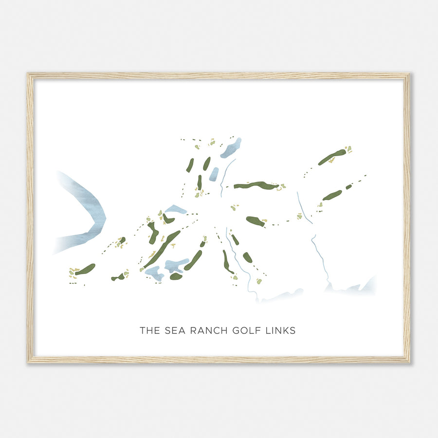 Print of The Sea Ranch Golf Links Modern Map