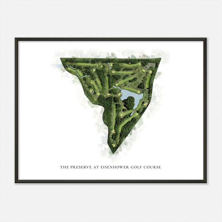 Print of The Preserve At Eisenhower Golf Course Classic Map