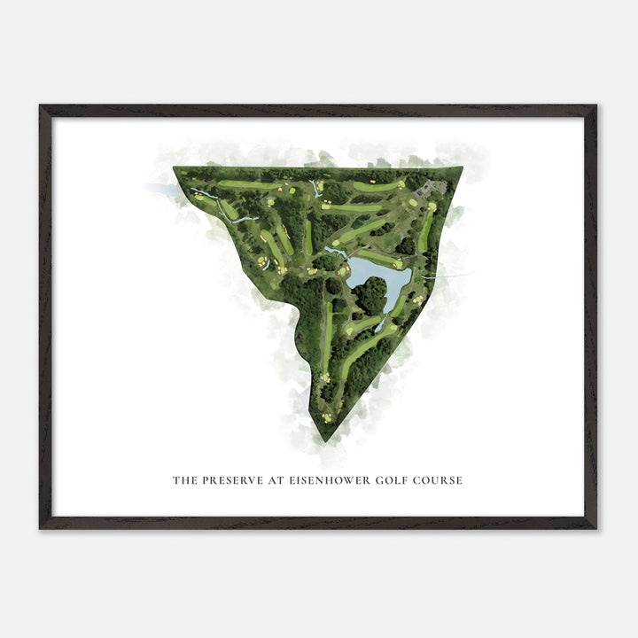 Print of The Preserve At Eisenhower Golf Course Classic Map
